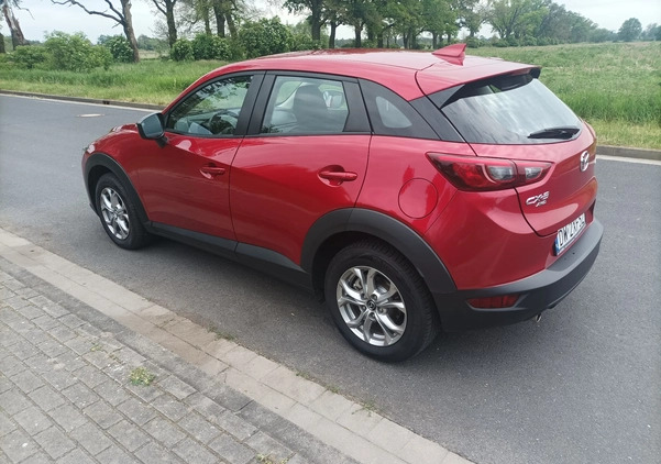 Mazda CX-3 cena 76000 przebieg: 70000, rok produkcji 2018 z Wrocław małe 92